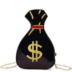 Black Holographic Money Bag 💰 Purse